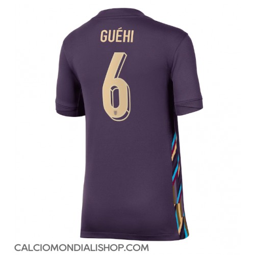 Maglie da calcio Inghilterra Marc Guehi #6 Seconda Maglia Femminile Europei 2024 Manica Corta